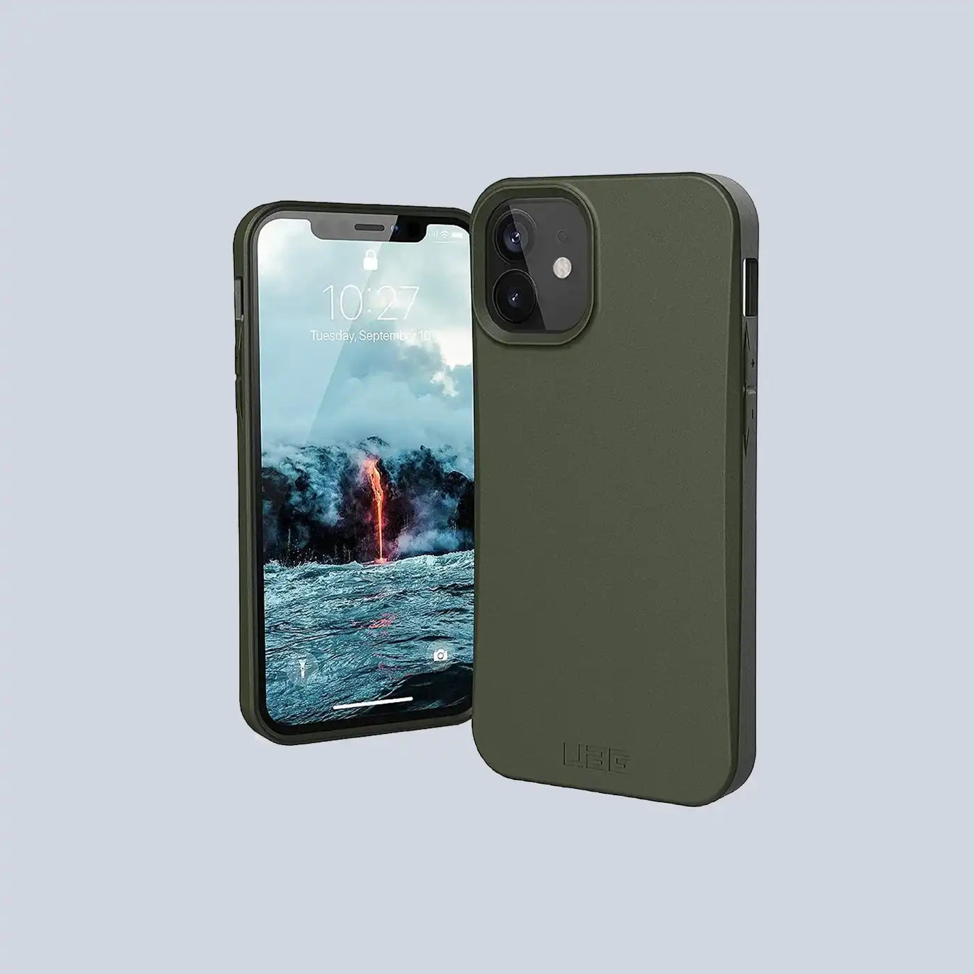 ⁦UAG - Outback Biodegradable Case for Apple iPhone 12 mini - Olive⁩