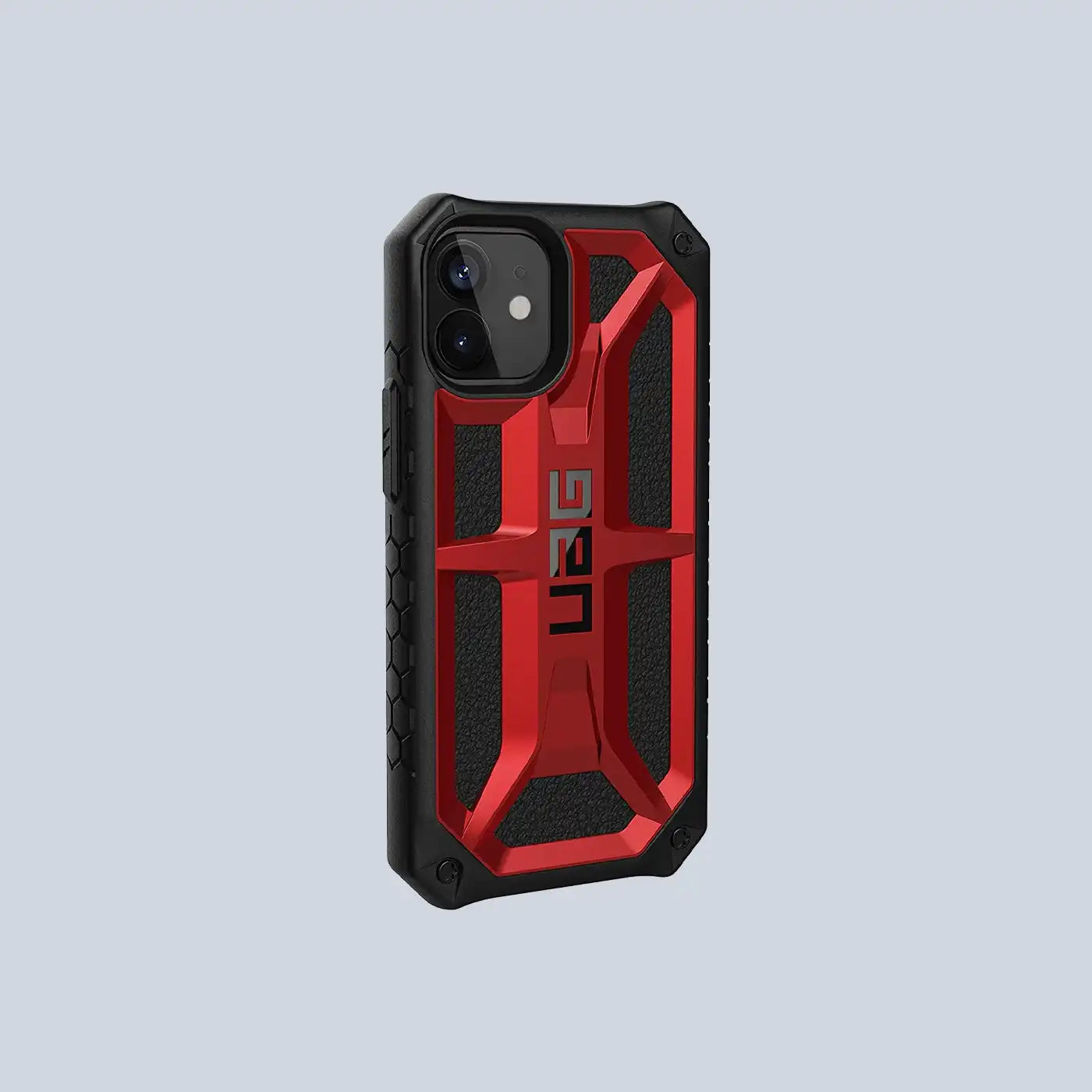 ⁦UAG Monarch⁩ لجهاز ⁦iPhone 12 mini (⁩قرمزي وأسود)