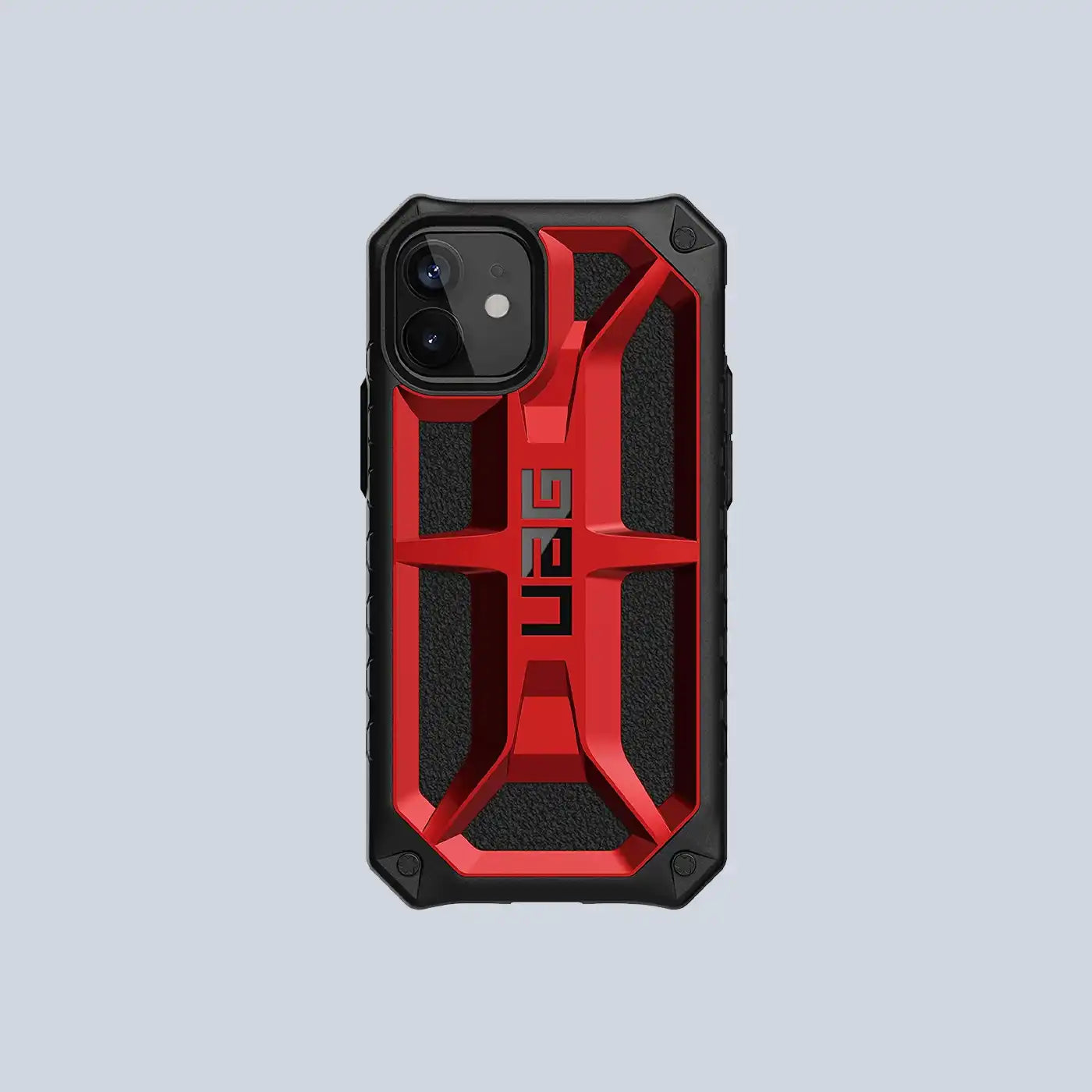 ⁦UAG Monarch⁩ لجهاز ⁦iPhone 12 mini (⁩قرمزي وأسود)