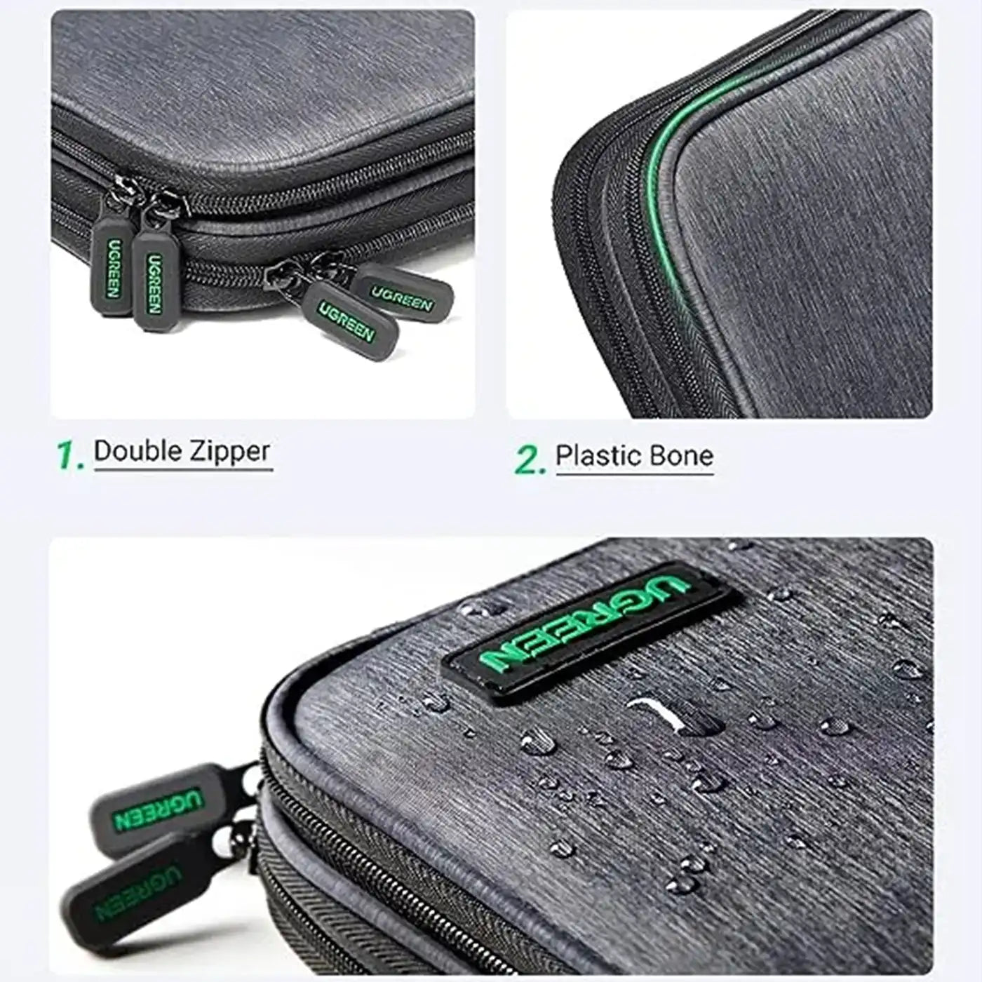 ⁦Ugreen Organizer Storage Bag -⁩ رمادي