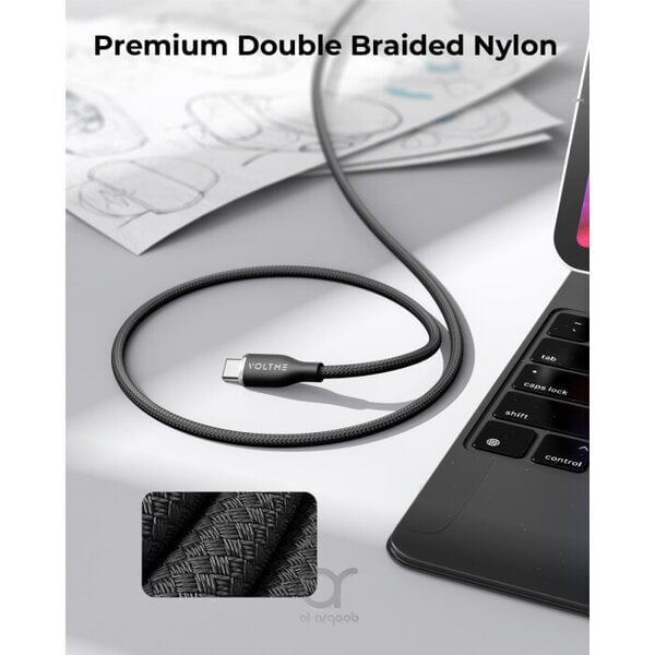 Voltme PowerLink RUGG Fast Charge Cable TYPE-C TO iPhone 3A 30W Edition PURPLE