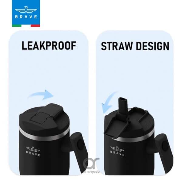 Brave Temp Guard Vacuum Insulated Travel Mug 1200mL - Black additional product image