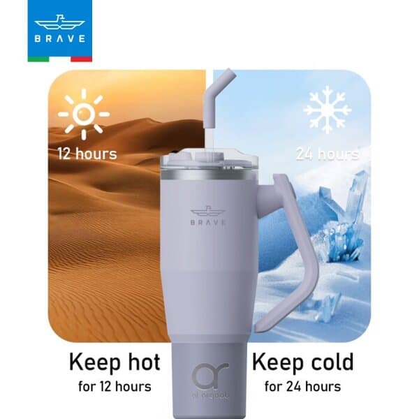 Brave Temp Guard Vacuum Insulated Travel Mug 1200mL - Purple product photo