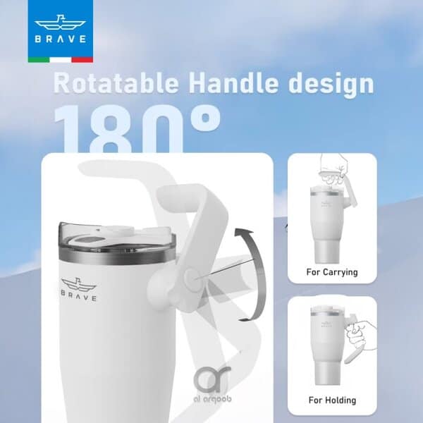 Brave Temp Guard Vacuum Insulated Travel Mug 1200mL - White product image