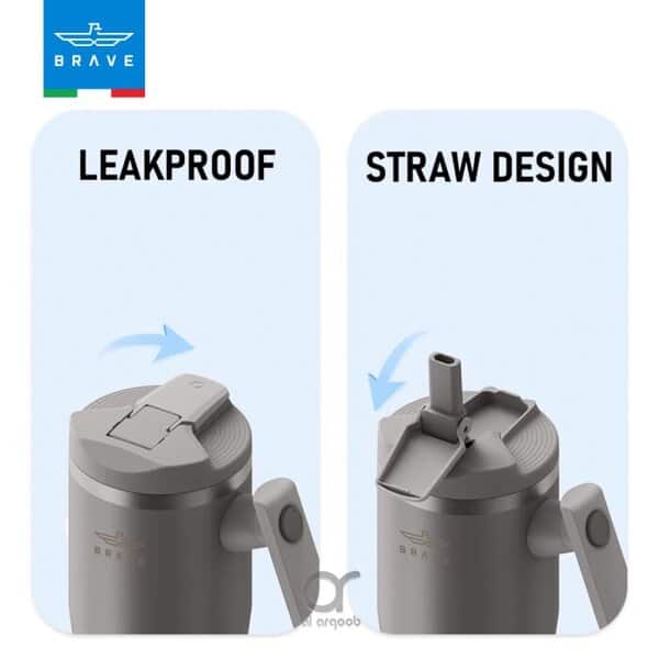 Brave Temp Guard Vacuum Insulated Travel Mug 1200mL - Beige product photo