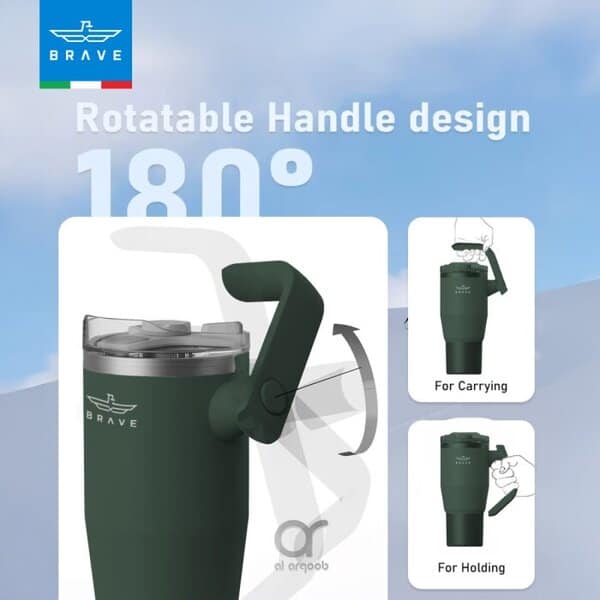 Brave Temp Guard Vacuum Insulated Travel Mug 950ml - Green product photo