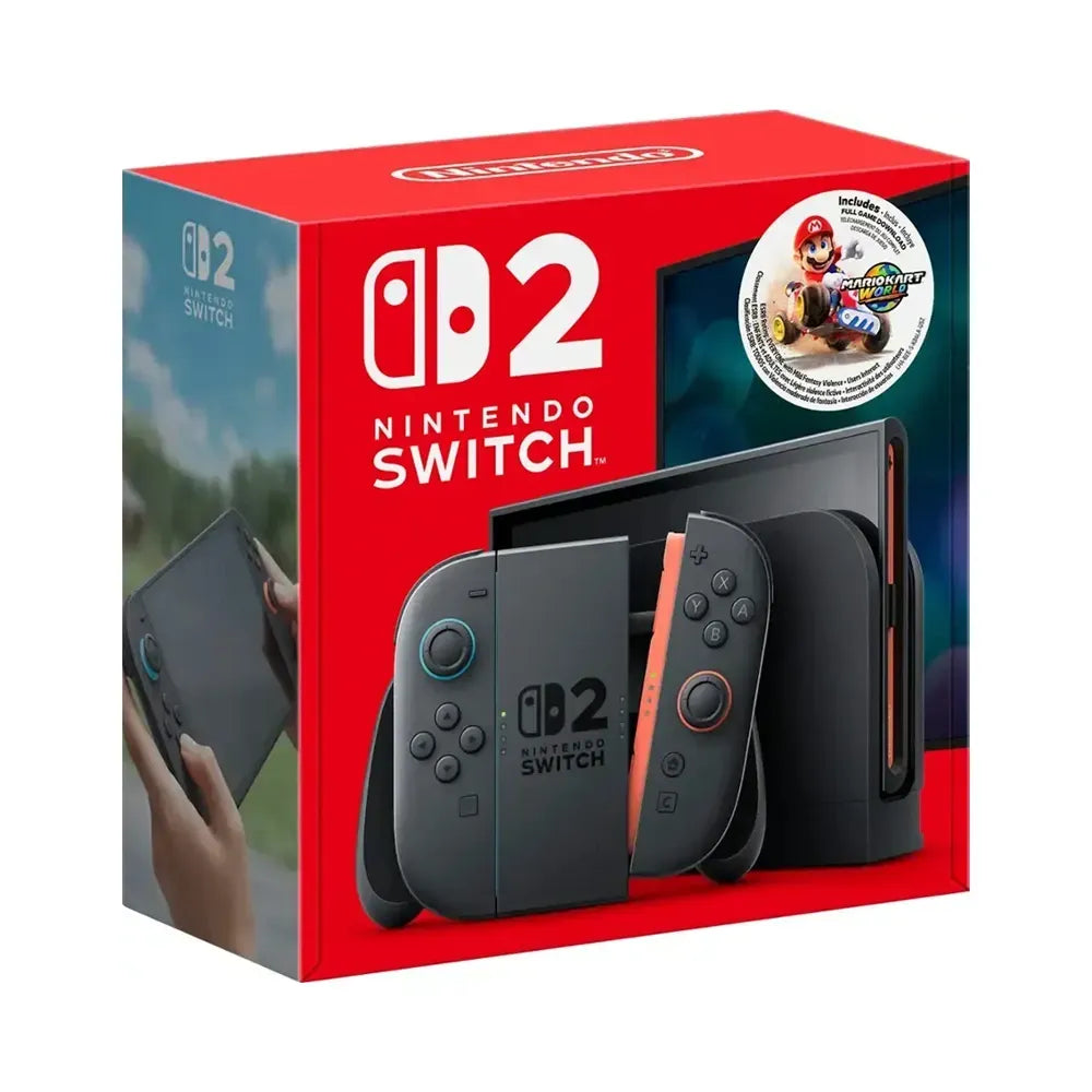 Nintendo Switch 2 + Mario Kart World CD Bundle