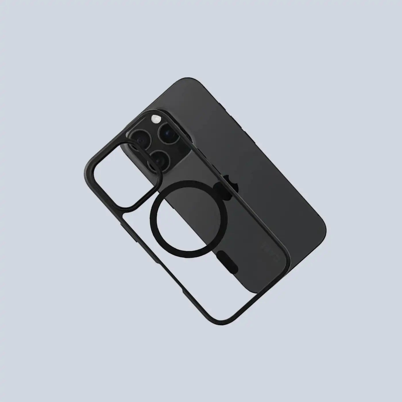 PanzerGlass iPhone 16 Pro CARE Flagship Case Transparent Urban Combat w. Black Frame & MagSafe