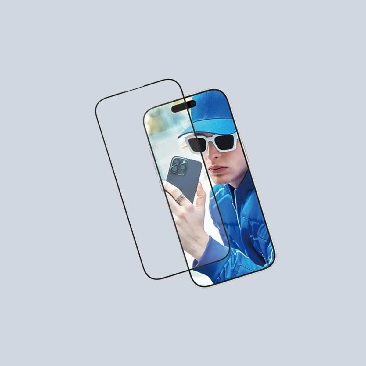 PanzerGlass iPhone 16 Pro Aluminium Frame Ultra-Wide Fit Screen Protector - 9H - Black Edge