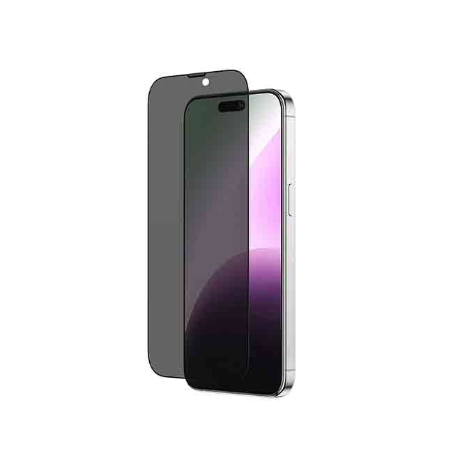 AmazingThing Titan Privacy Tempered Glass Screen Protector iPhone 15 pro max
