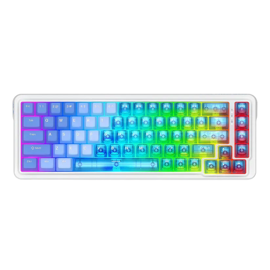 NOVA K709 HE Rapid Trigger Gaming Keyboard (Transparent Blue Keycaps)