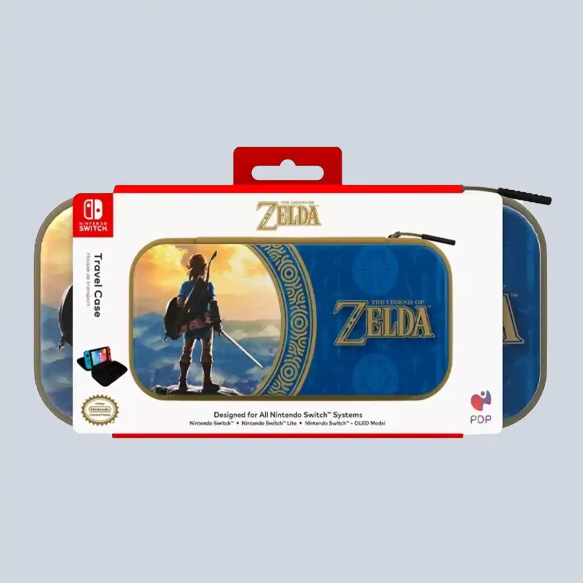 PDP: Nintendo Switch - Lite & OLED Model Travel Case (All Console) - Zelda (Hyrule Blue)