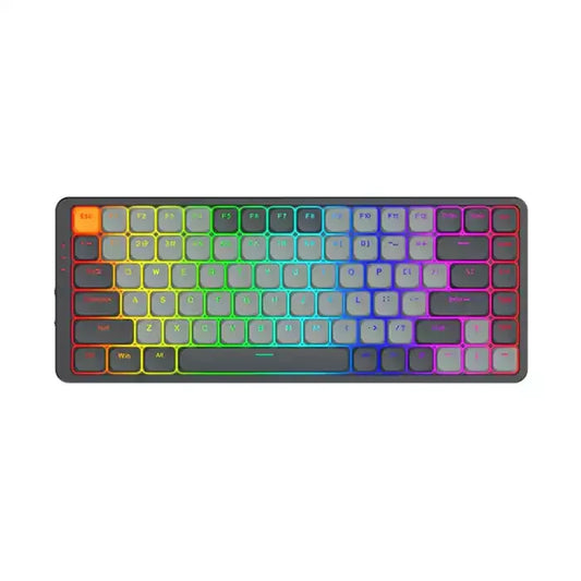 Azure 75% Low-Profile RGB Wireless Mechanical Keyboard - Grey (Dust-Proof Red Switch) (English)
