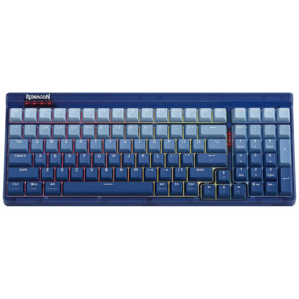Garen Pro K656wb-rgb-pro 3-mode Wireless Rgb Hot-swappable Mechanical Gaming Keyboard (English) - Dust Proof Purple