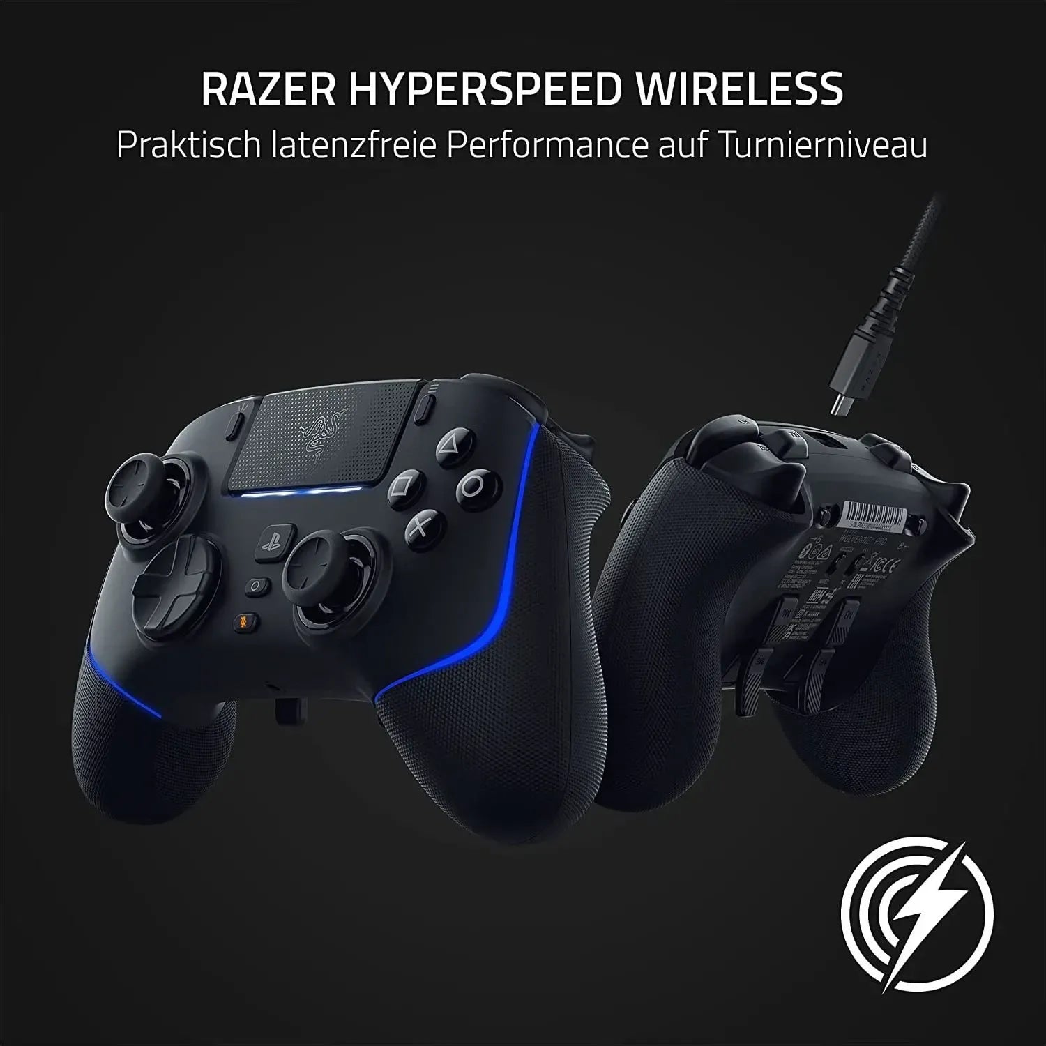 Razer Wolverine Pro Wireless Gaming Controller for PS5 - Black