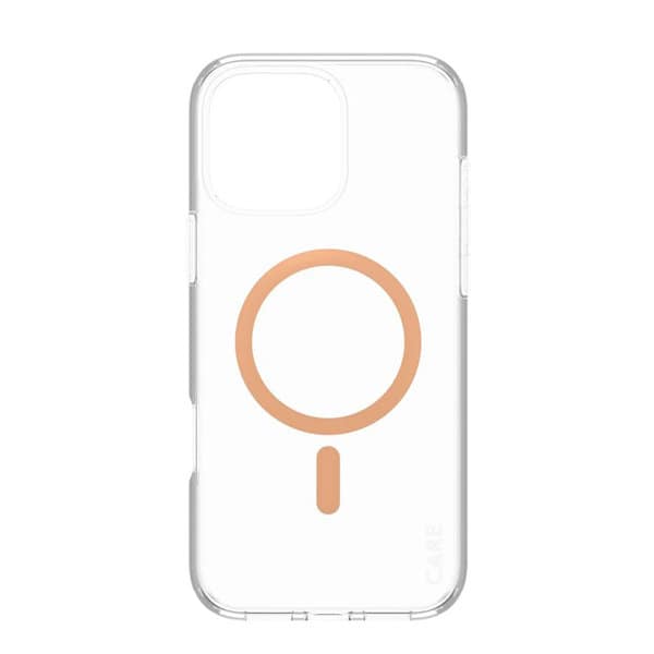 PanzerGlass iPhone 16 Pro CARE Flagship Case Transparent Urban Combat w Peachy
