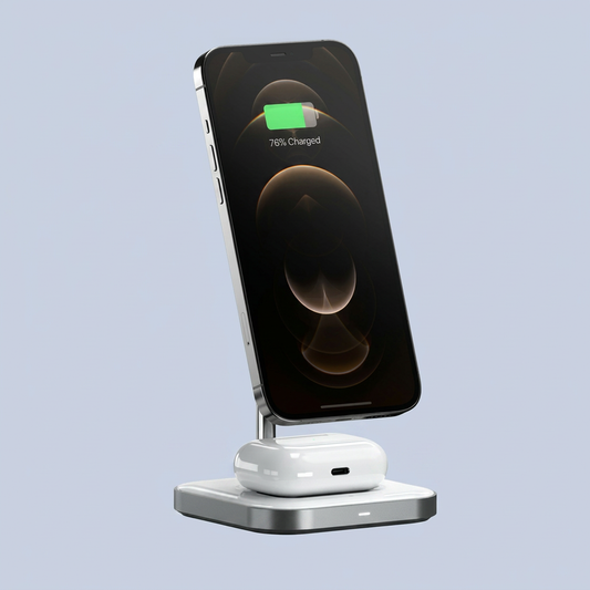 Satechi Aluminum 2-in-1 Magnetic Wireless Charging Stand