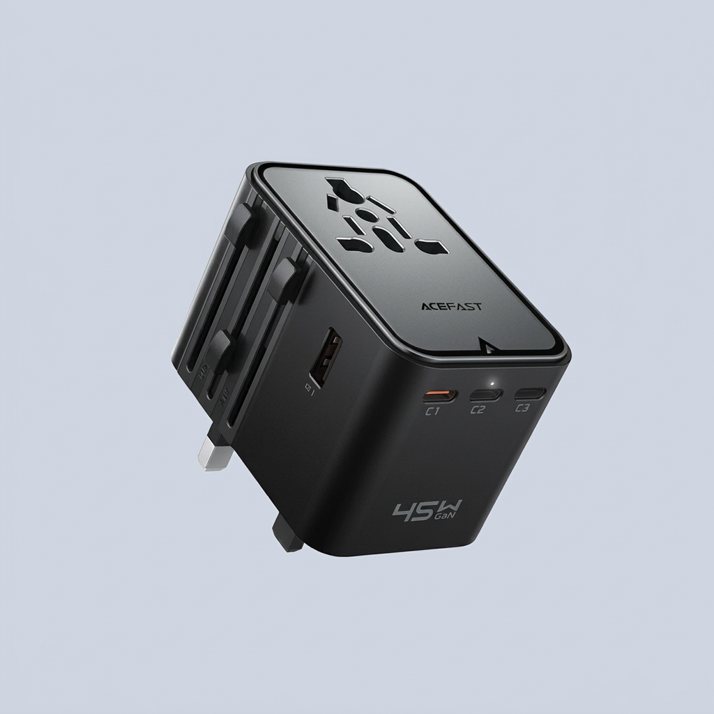 AceFast 45W Multi Charger with 3XUSB-C and 2XUSB-A borts product photo