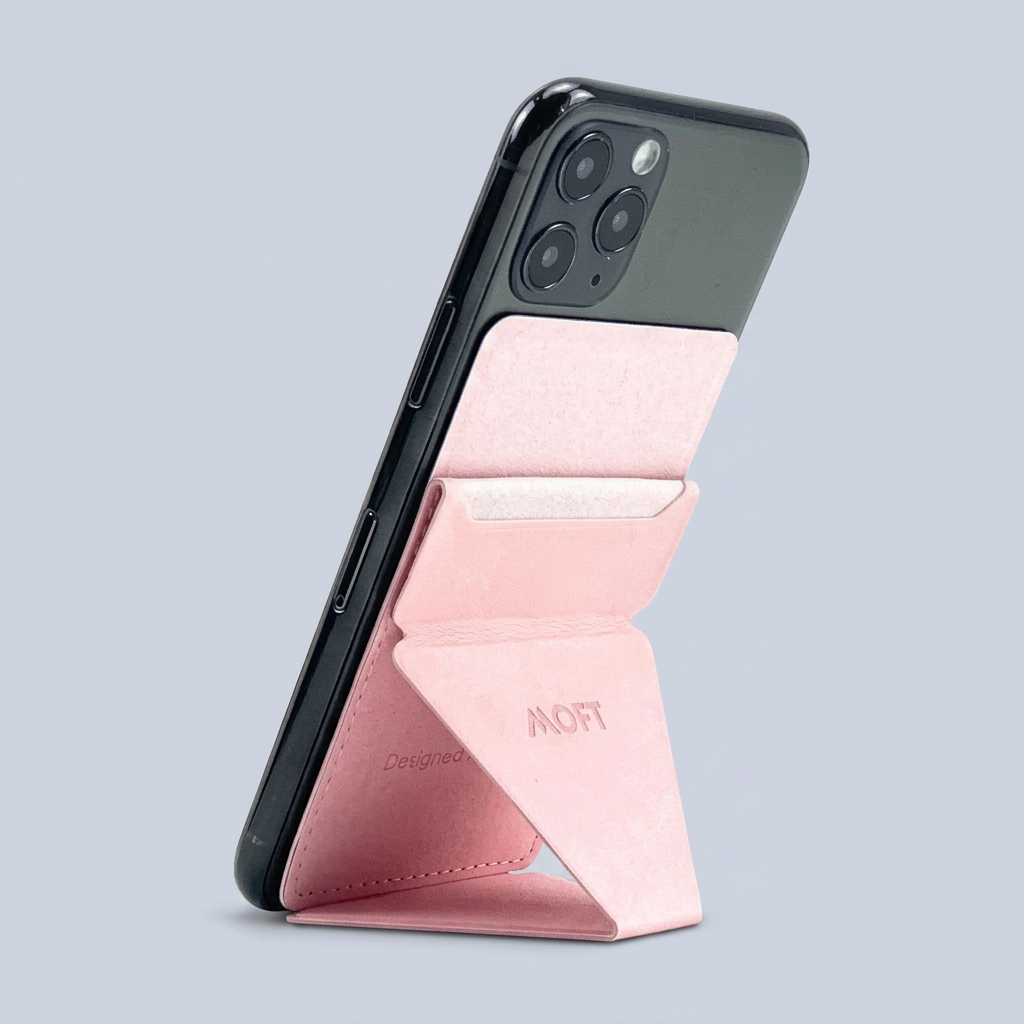 Moft Sparkle Phone Stand with Card Holder Baby Pink additional product image