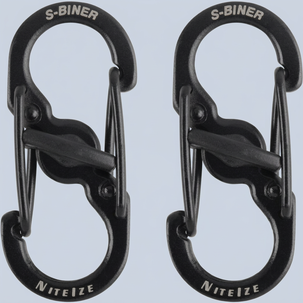 Nite Ize S-Biner MicroLock Stainless Steel - Durable & Strong Mini Carabiners for Keychain