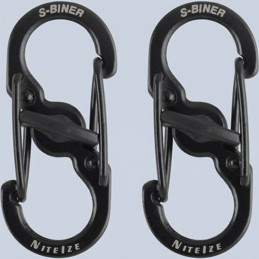 Nite Ize S-Biner MicroLock Stainless Steel - Durable & Strong Mini Carabiners for Keychain