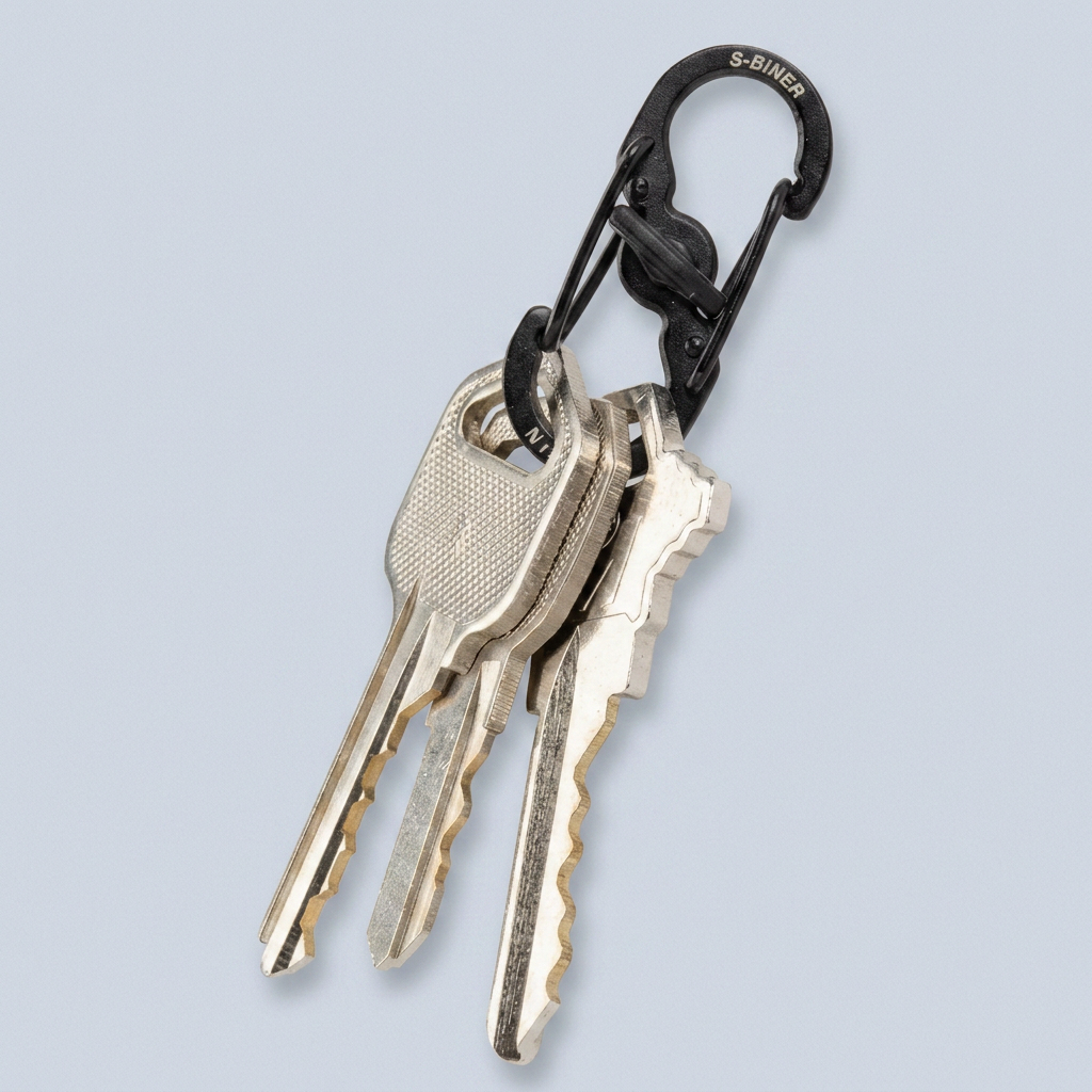 NiteIze S-Biner MicroLock Black