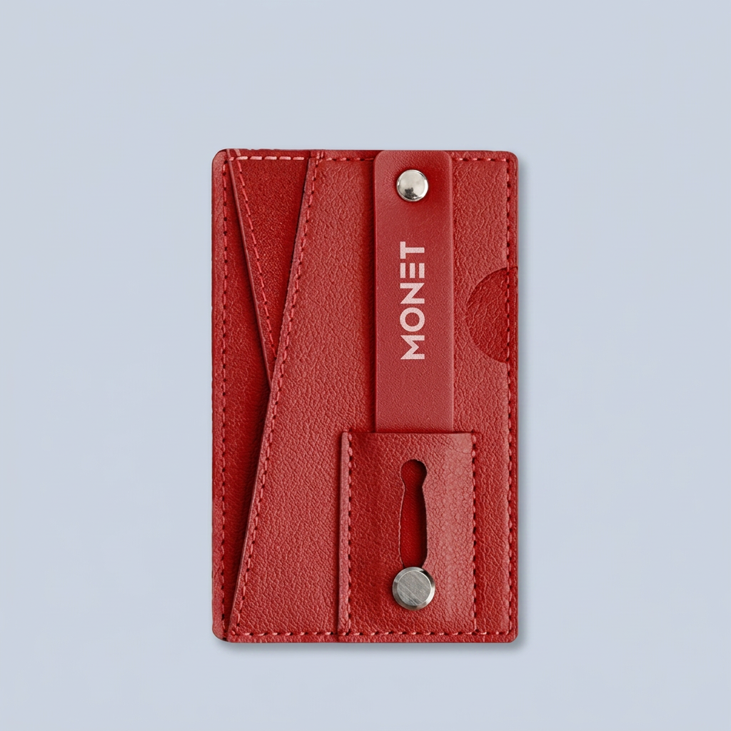 Monet Wallet Kickstand - Red product photo