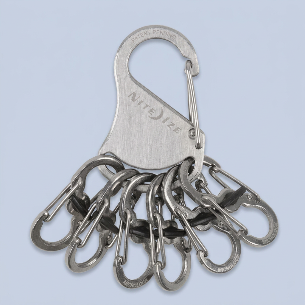 Niteize KeyRack Locker Steel S-Biner - Heavy-Duty Carabiner Clip for Keys product photo