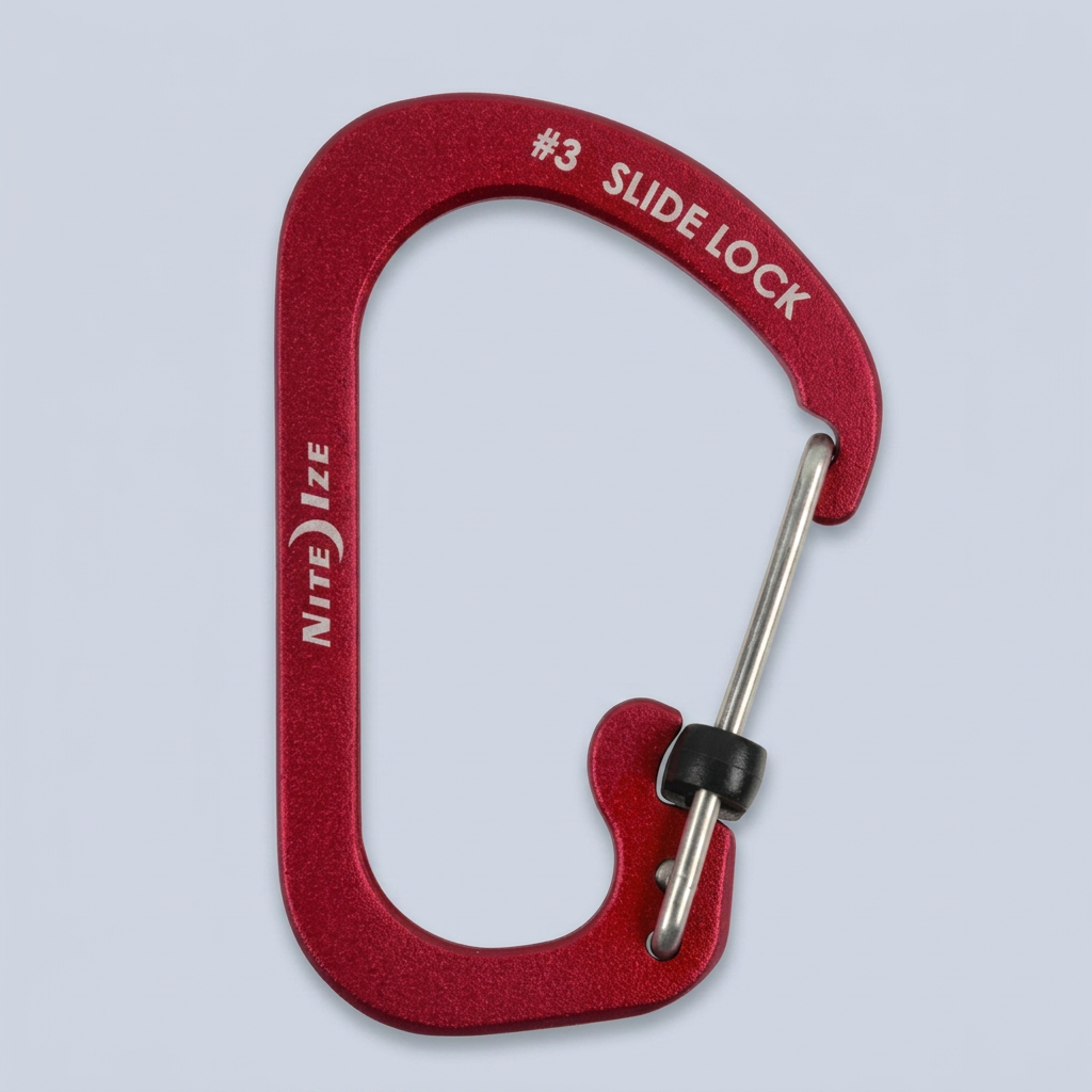 Niteize Size-3 S-Biner SlideLock Carabiner- Red product photo