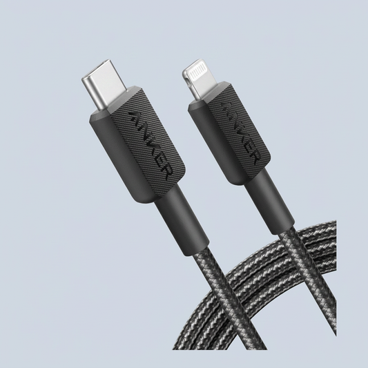 Anker USB C Compatible with iPhone and iPad and ipod Cloth 3M Black product photo