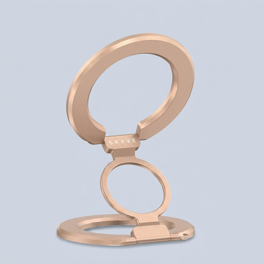 BRAVE 3-in-1 Magnetic Ring Holder & Kickstand - Golden product photo