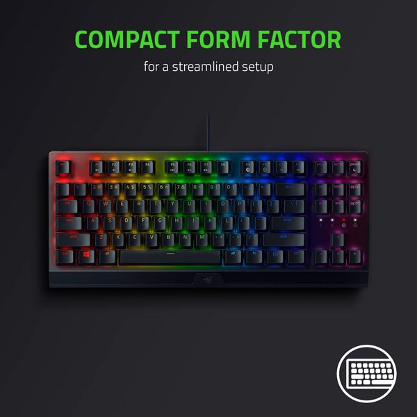 Razer BlackWidow V3 Tenkeyless Mechanical Keyboard(Black) - Yellow Switch by – Price in Kuwait