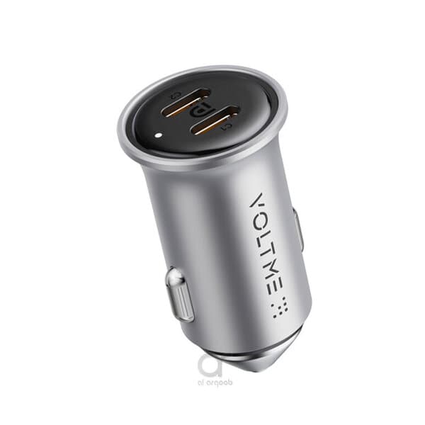 Voltme Cazo 30 CC Car Charger 30W Silver Grey