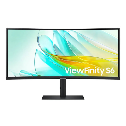 Samsung 34 inch ViewFinity S6 S65UC - 100Hz Curved Monitor for Immersive Gaming and Productivity