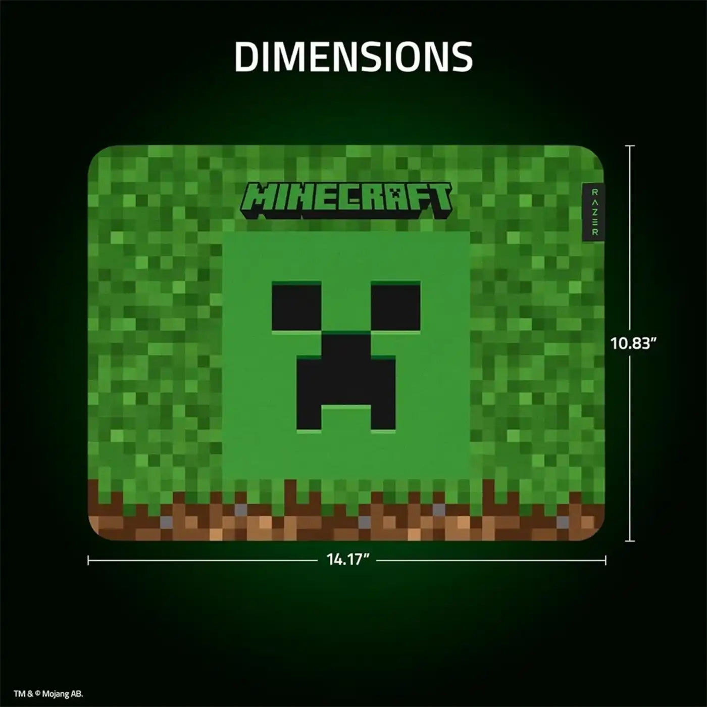 Razer Gigantus V2 Medium Cloth Gaming Mouse Pad - Minecraft Edition product image